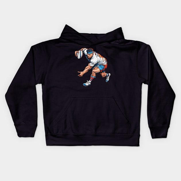 Rugby League Kids Hoodie by animegirlnft